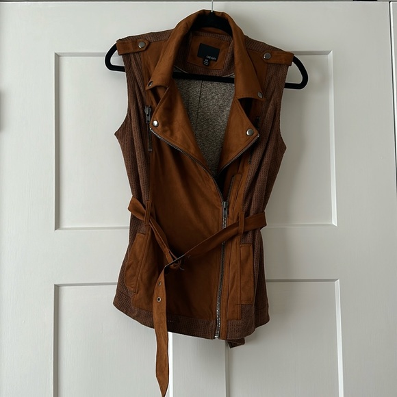 Greylin Brown Suede Vest XS - Picture 2 of 7